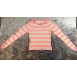 American Eagle Cotton & Wool Blend Sweater with Blue Drawstring Waist Tie; Y2K